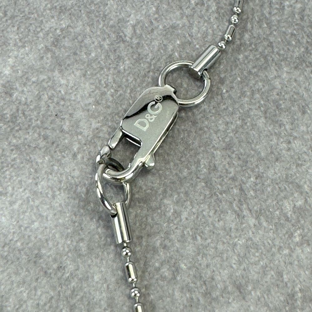Dolce & Gabbana Steel Single Key Pendant Necklace NIB - Picture 9 of 11